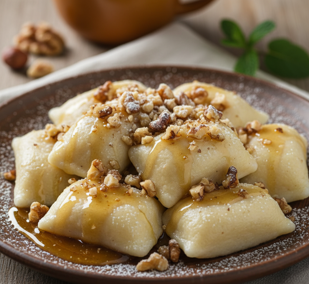 Kluski serowe na słodko