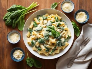 makaron z sosem serowym