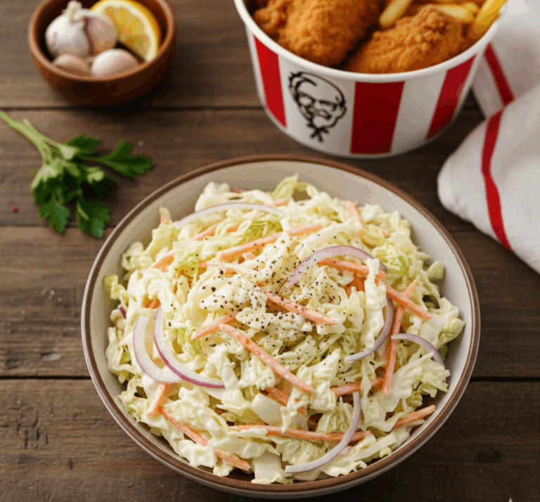 Surówka z kapusty pekińskiej z czosnkiem ala KFC