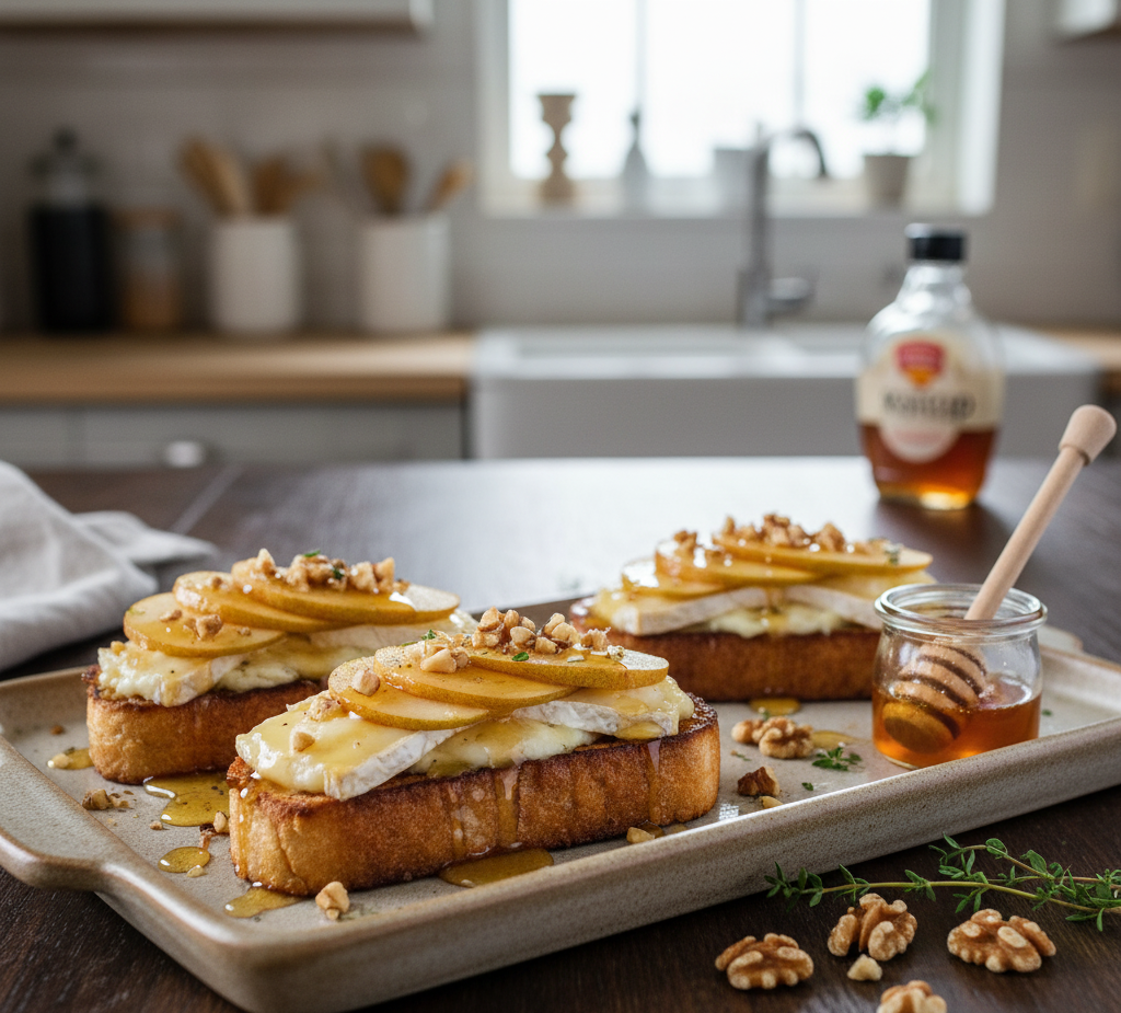 Tosty francuskie z serem brie