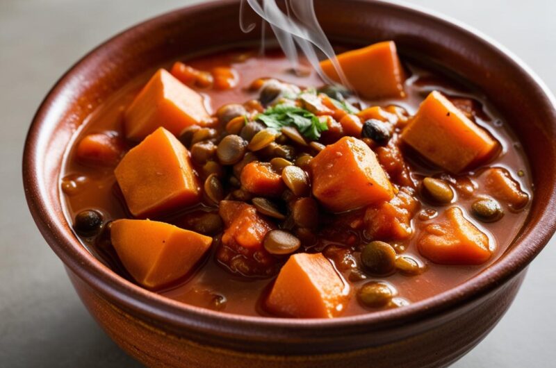 Gulasz z Batatów i Soczewicy