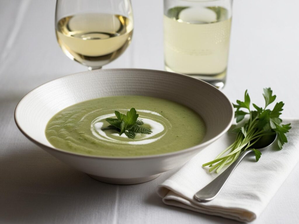 zupa krem z zielonego groszku