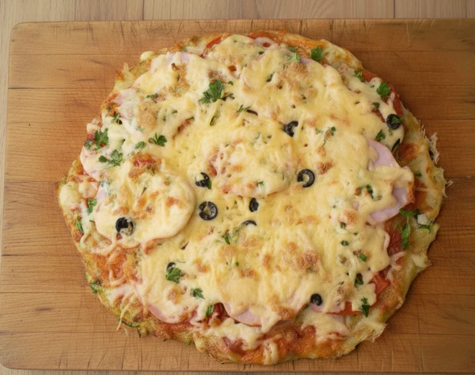 pizza na spodzie z cukini