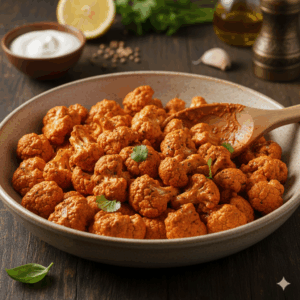 kalafior tandori Pieczony kalafior w marynacie