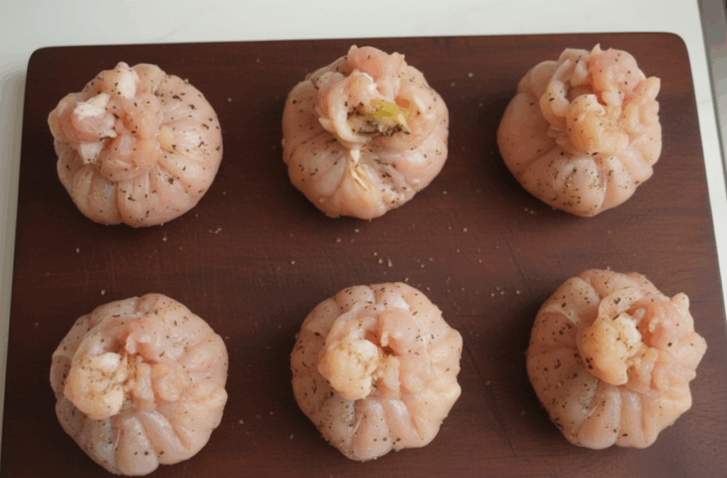 kurczak faszerowany kasza i grzybami1 kurczak faszerowany grzybami