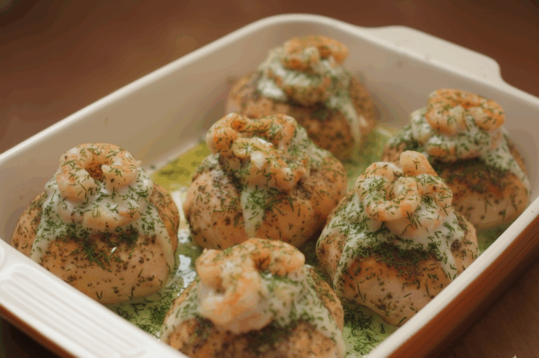 kurczak faszerowany grzybami i kaszą czyli sakiewki drobiowe