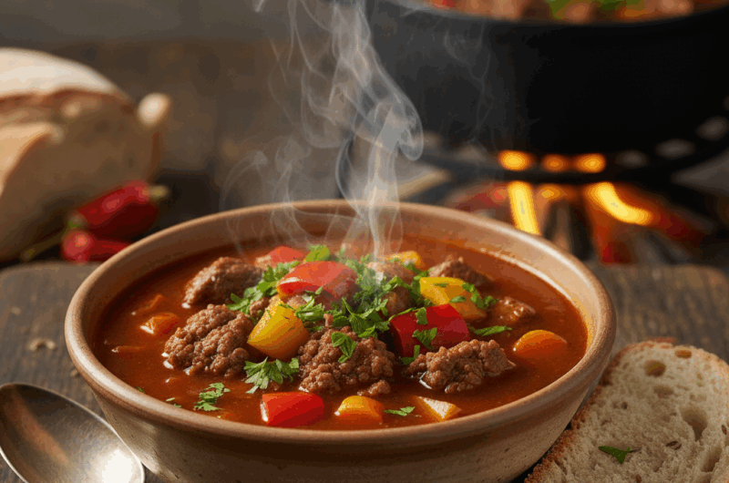 Zupa gulaszowa z wołowiną