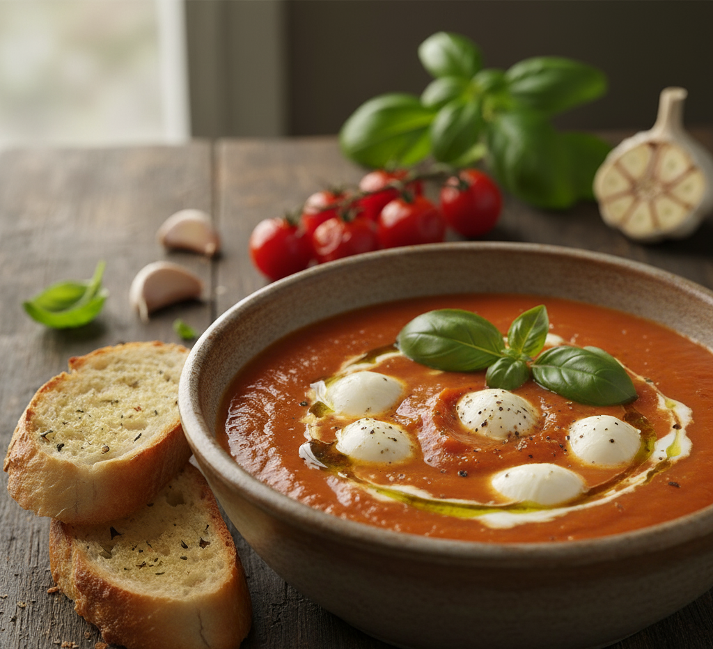 zupa krem z pieczonych pomidorów