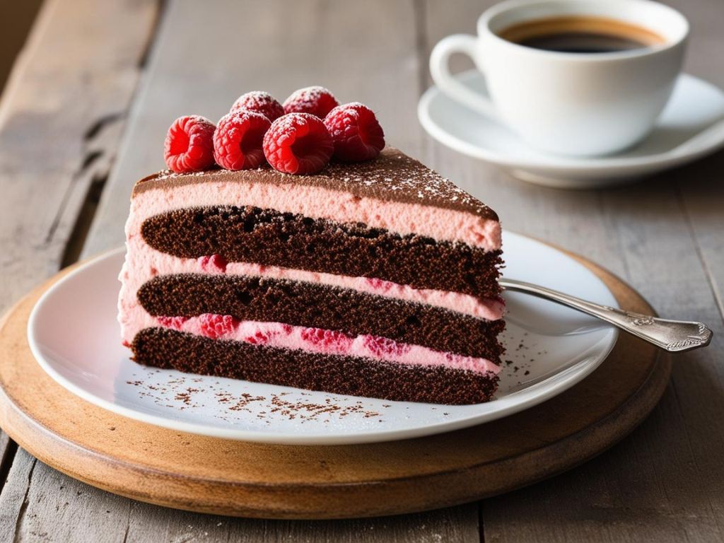 Ciasto czekoladowe z malinami