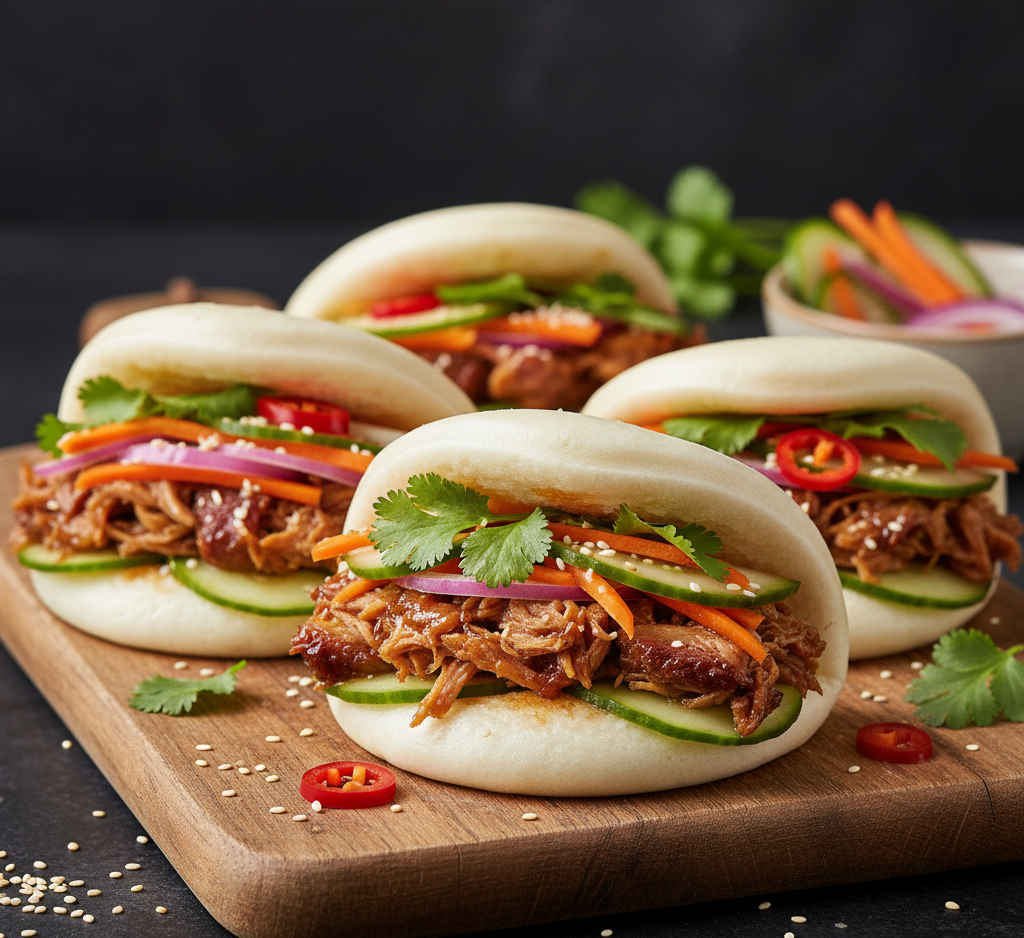 Bao Buns z Pulled Pork i Piklami 2 Bao Buns