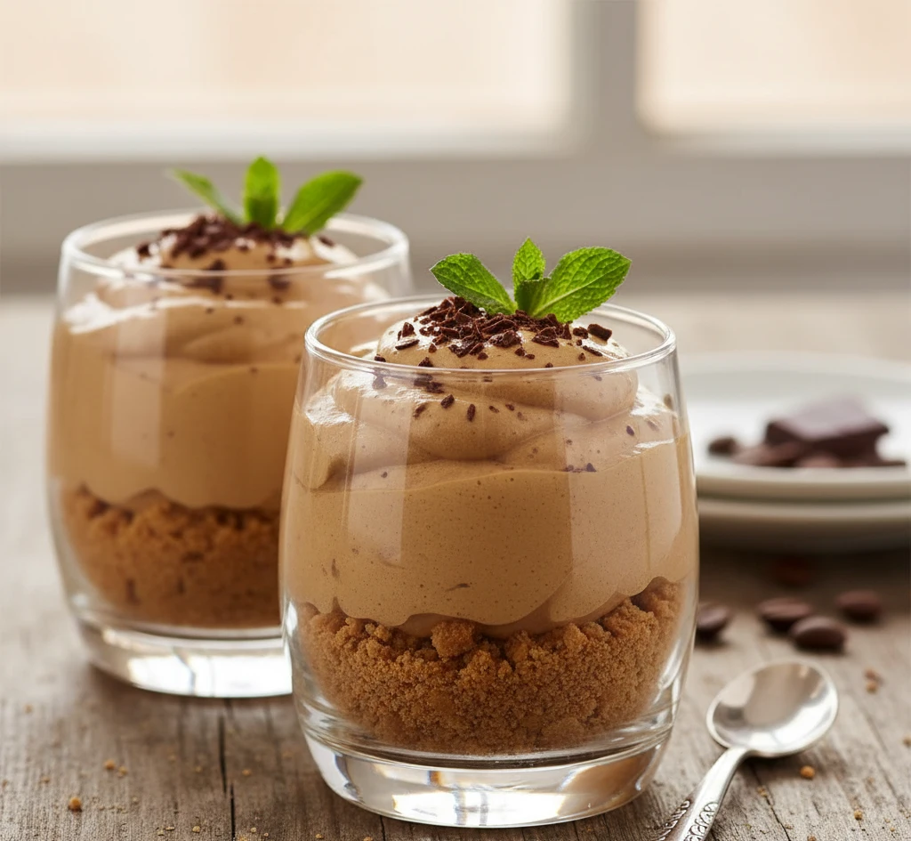 Deser kawowy z likierem amaretto krem kawowy z likierem amaretto