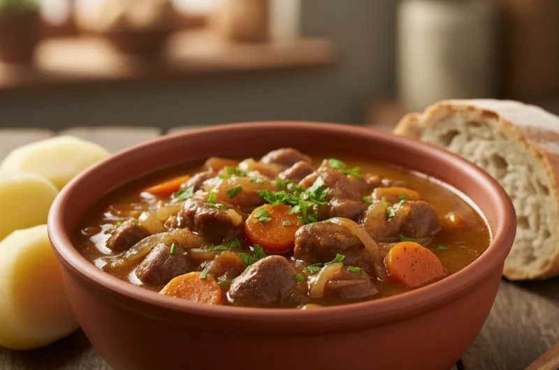 Gulasz z żołądków drobiowych