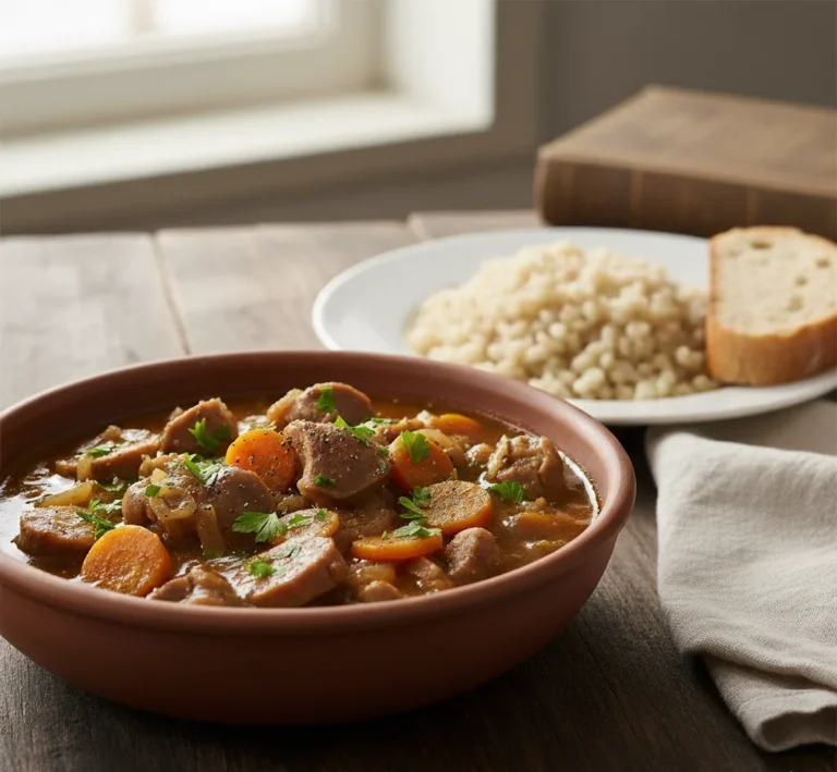 Gulasz z żołądków drobiowych