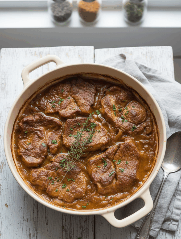 Karkówka pieczona w piwie