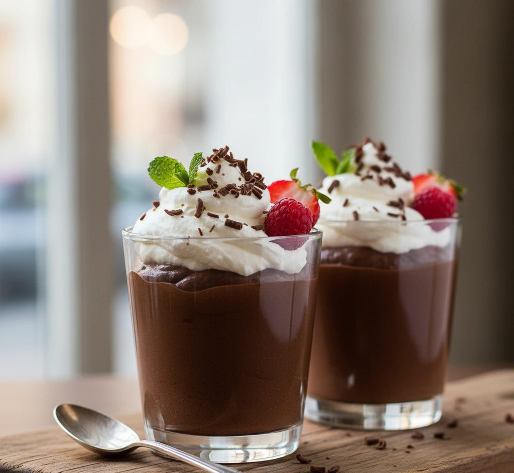 Krem czekoladowy z bitą śmietaną