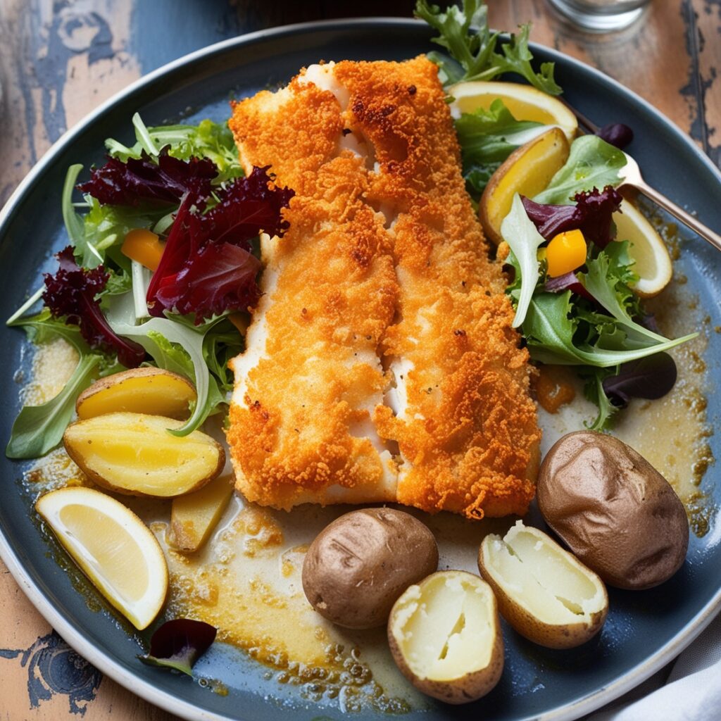 Dorsz w panierce migdałowej