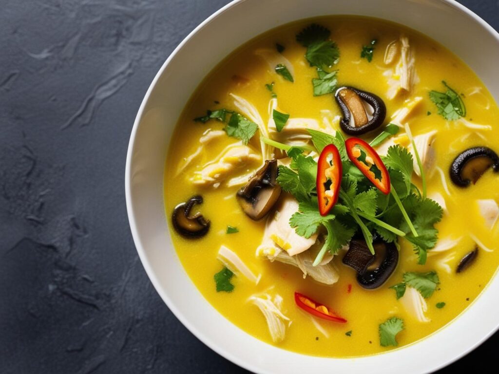 Zupa tajska z kurczakiem