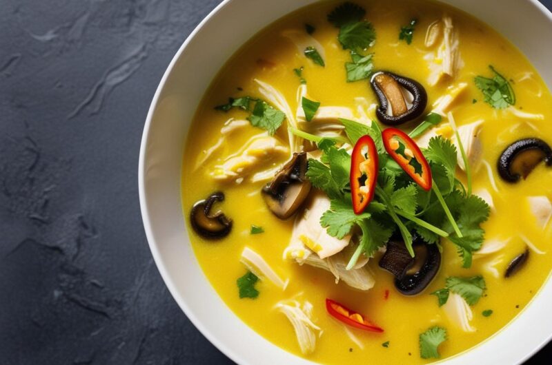 Zupa tajska z kurczakiem