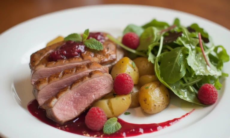 pieczona pierś z kaczki