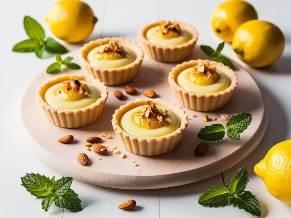 Tartaletki migdałowe z nadzieniem cytrynowym