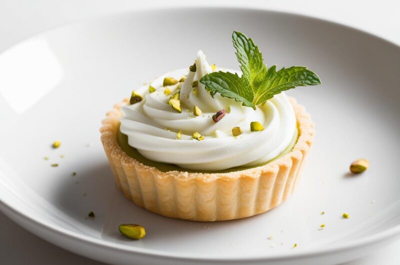 Tartaletki z białą czekoladą i pistacjami