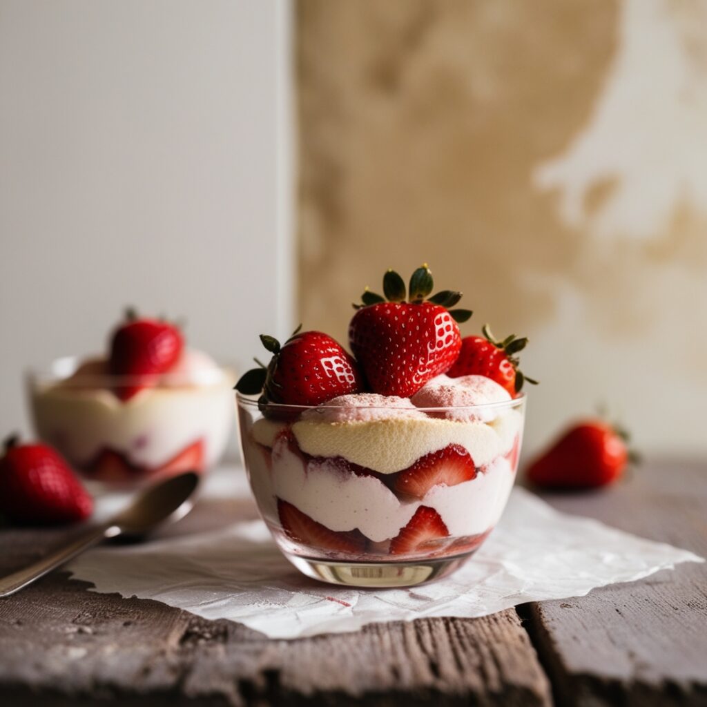 Tiramisu z truskawkami