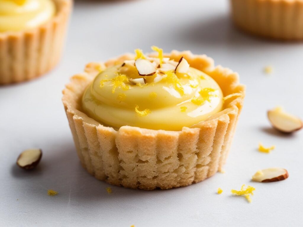 Tartaletki migdałowe z nadzieniem cytrynowym