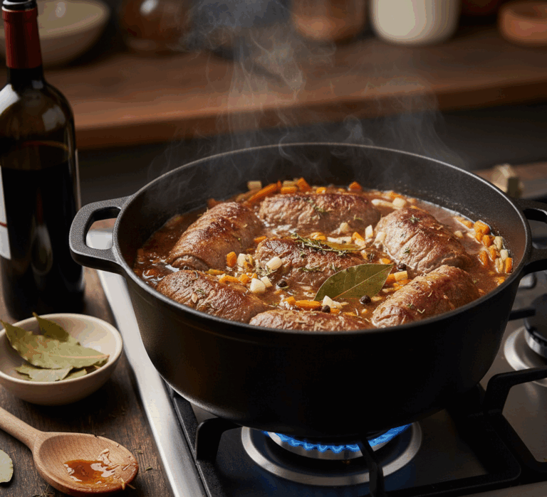 Zrazy wołowe w sosie własnym