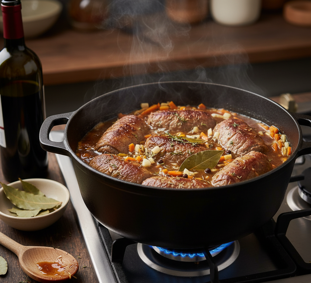 Zrazy wolowe w sosie wlasnym 2 Zrazy wołowe w sosie własnym