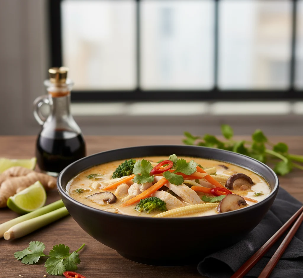 zupa tajska z kurczakiem