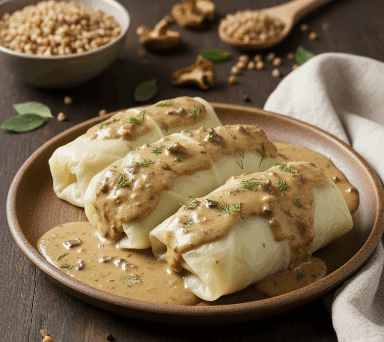 gołąbki z kaszą gryczaną