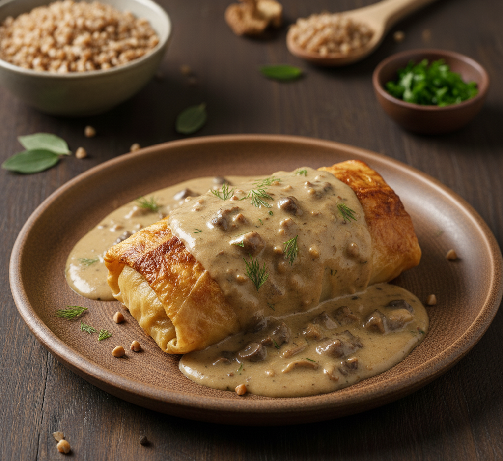 gołąbki z kaszą gryczaną