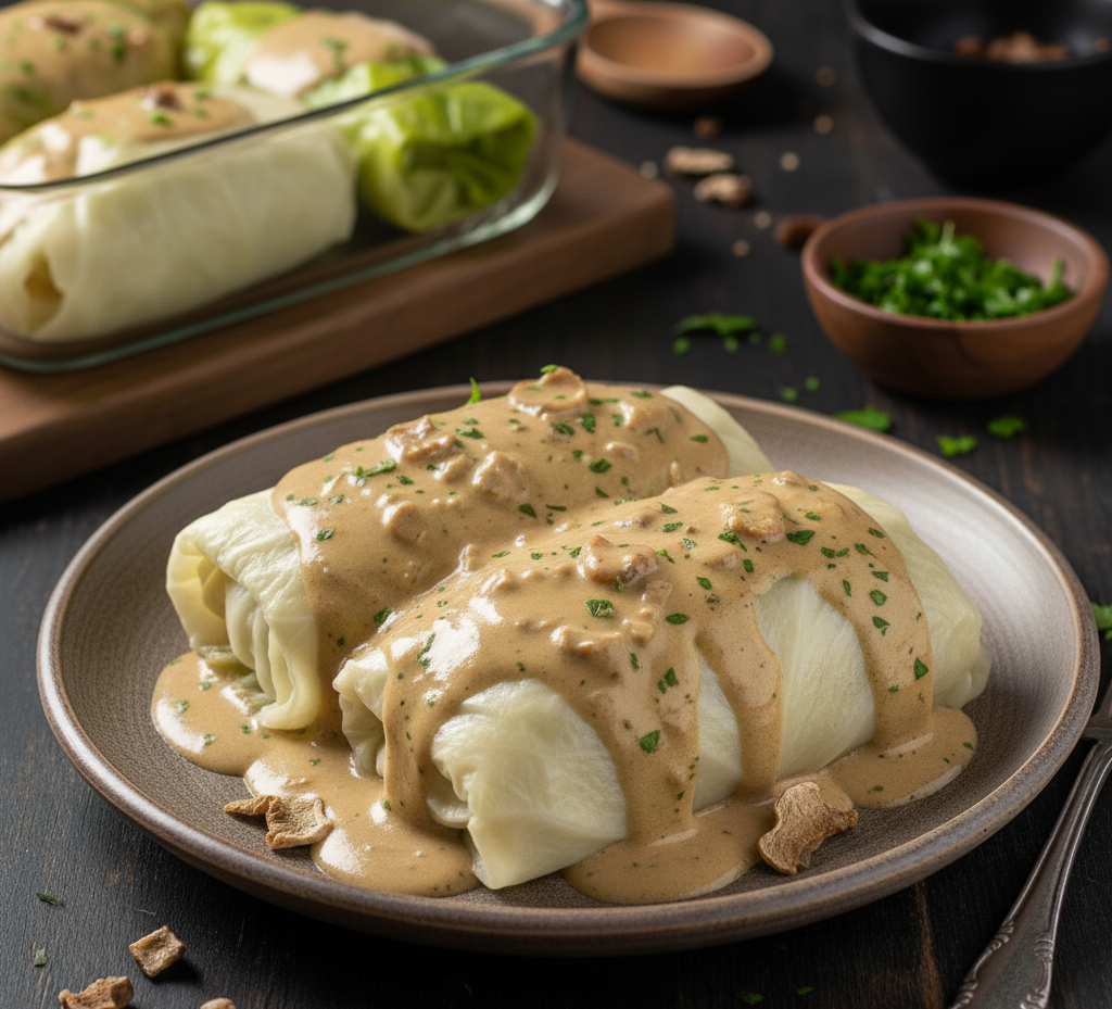 gołąbki z kaszą gryczaną