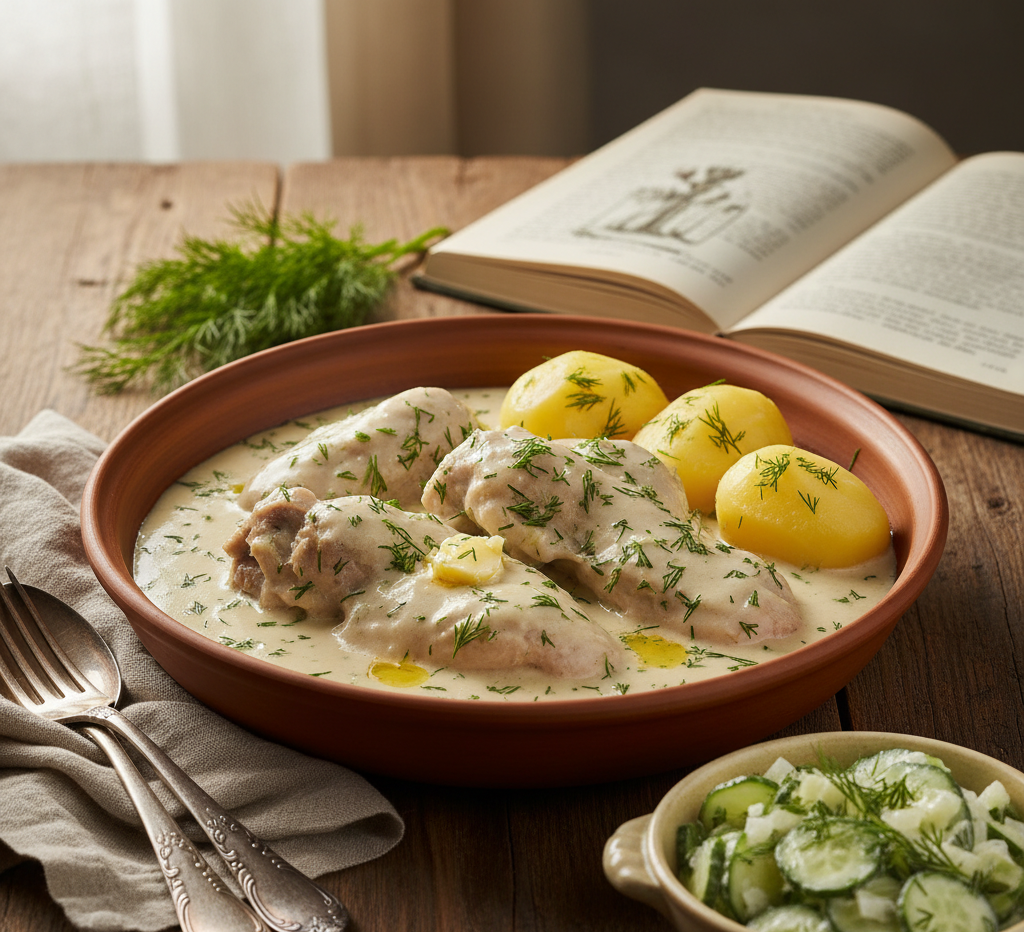 królik w śmietanie