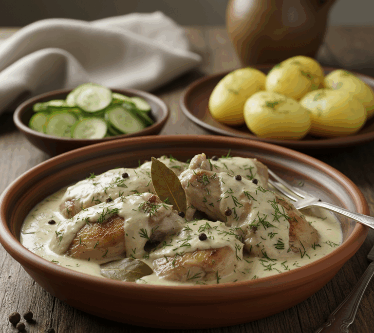 królik w śmietanie