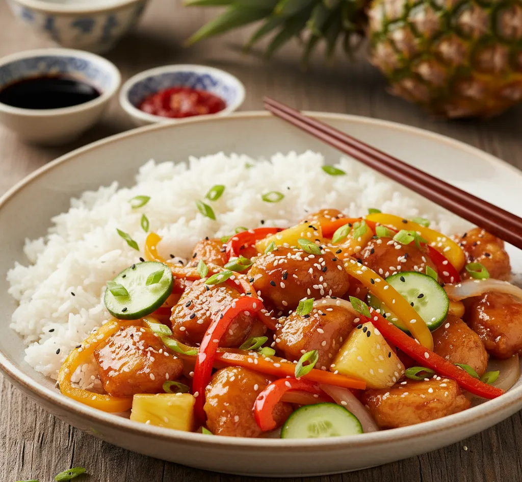 kurczak w sosie słodko kwaśnym