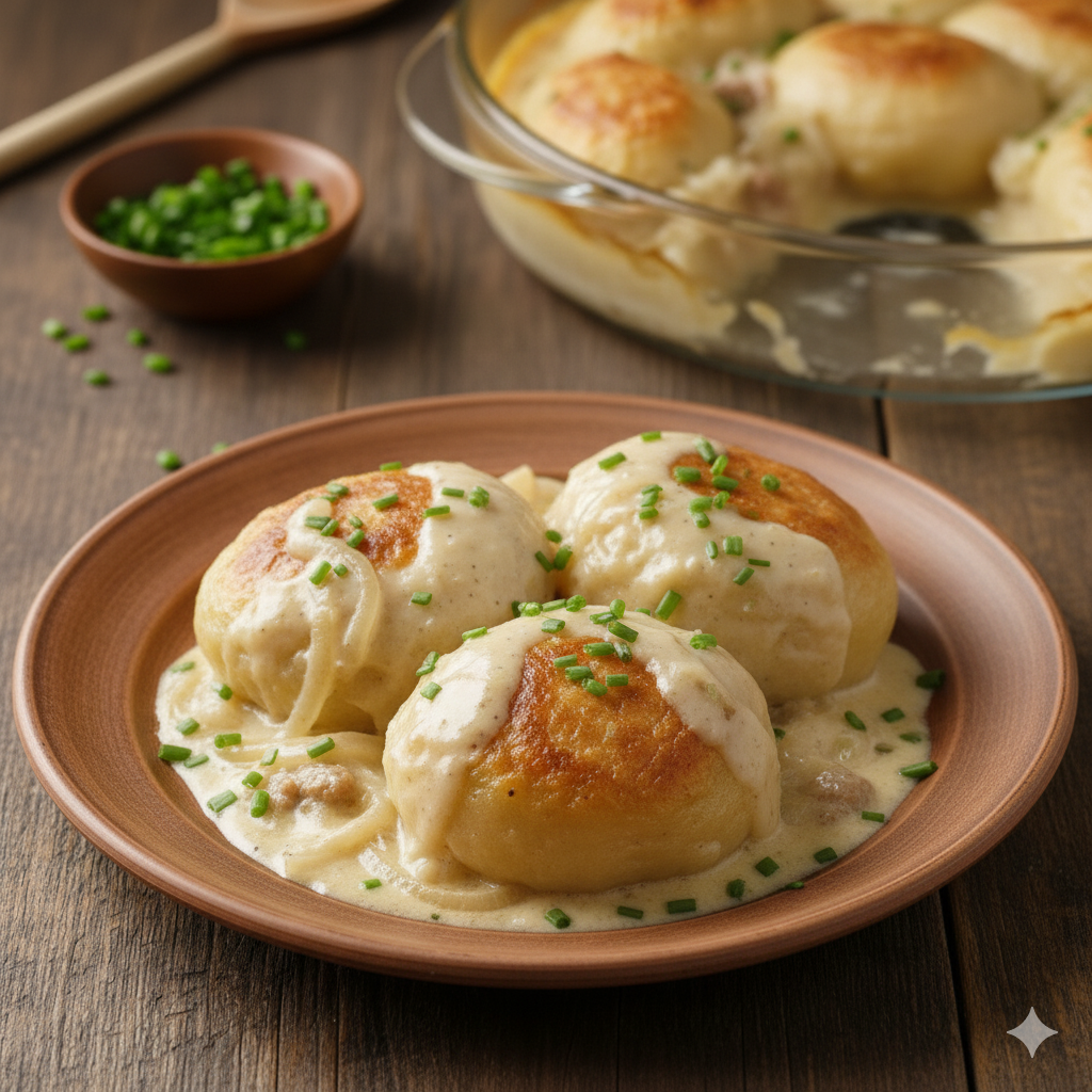 pyzy z miesem zapiekane 1 pyzy z mięsem zapiekane