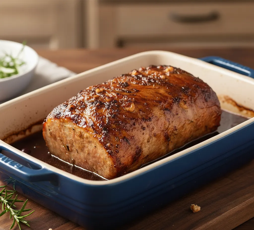 schab pieczony z żurawiną