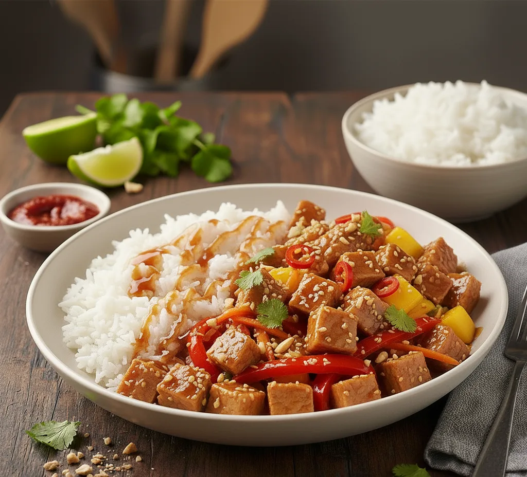 wieprzowina po chińsku z mango