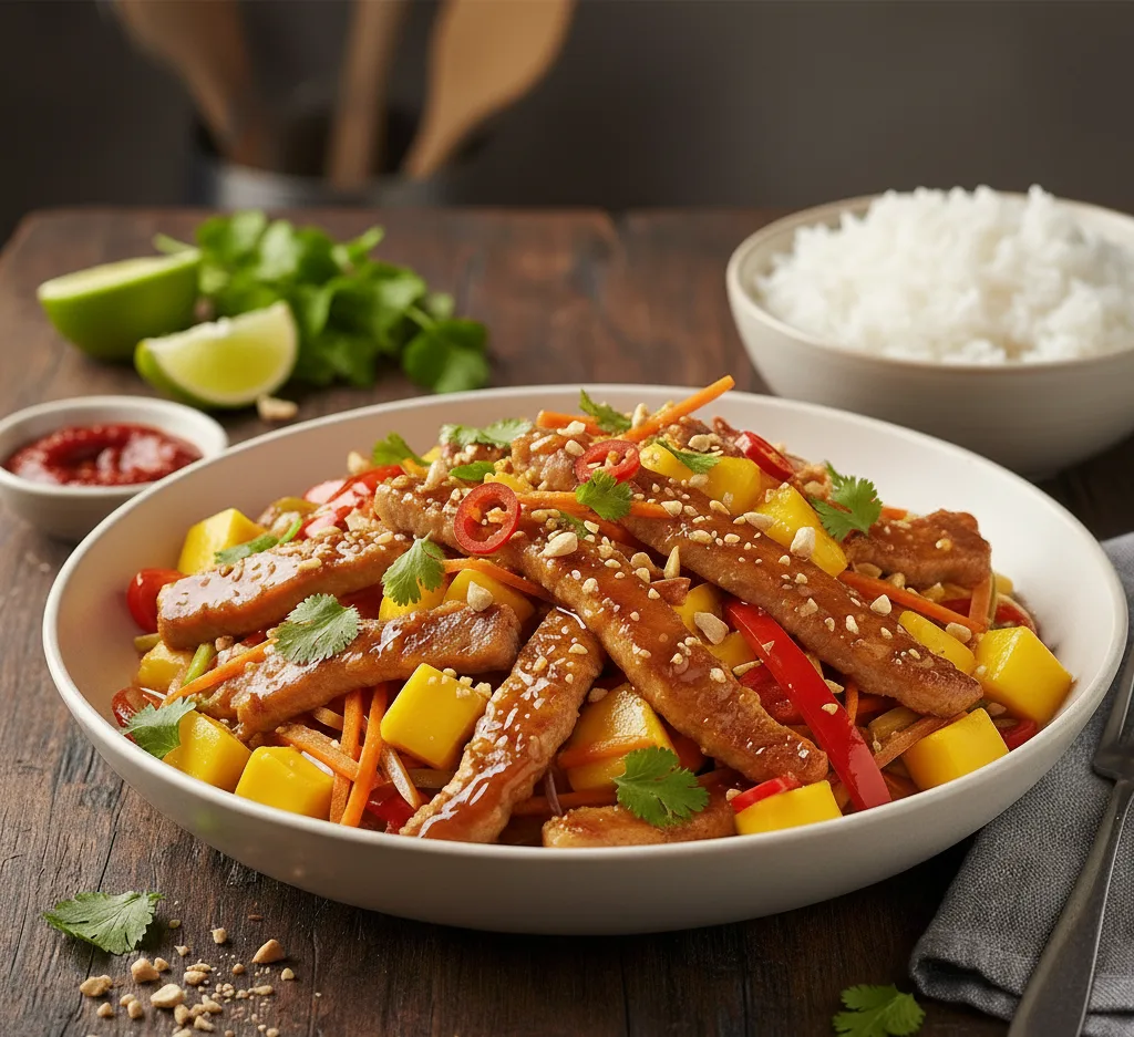 wieprzowina po chińsku z mango