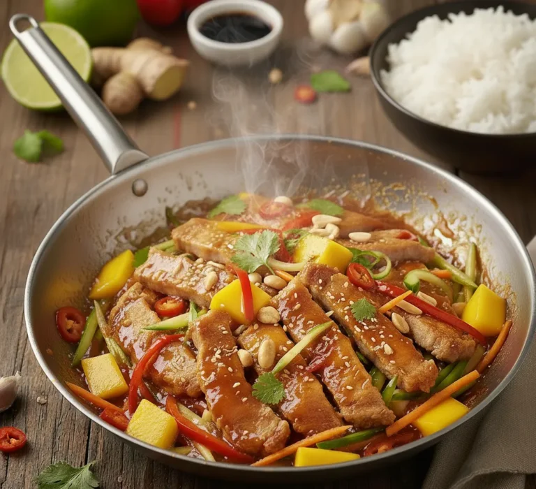 wieprzowina po chińsku z mango