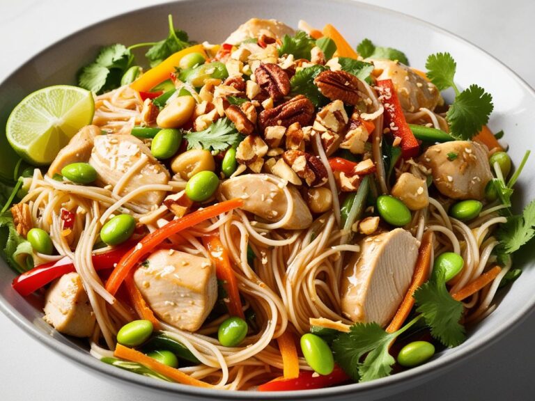 sałatka z makaronem ryżowym