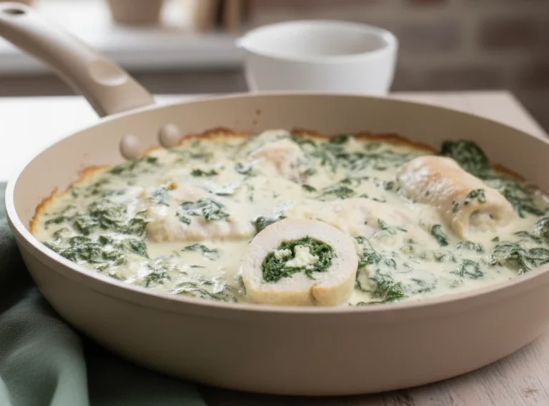 Pierś z kurczaka ze szpinakiem