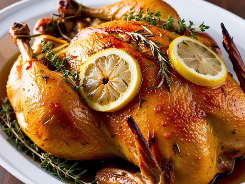 Kurczak pieczony w całości