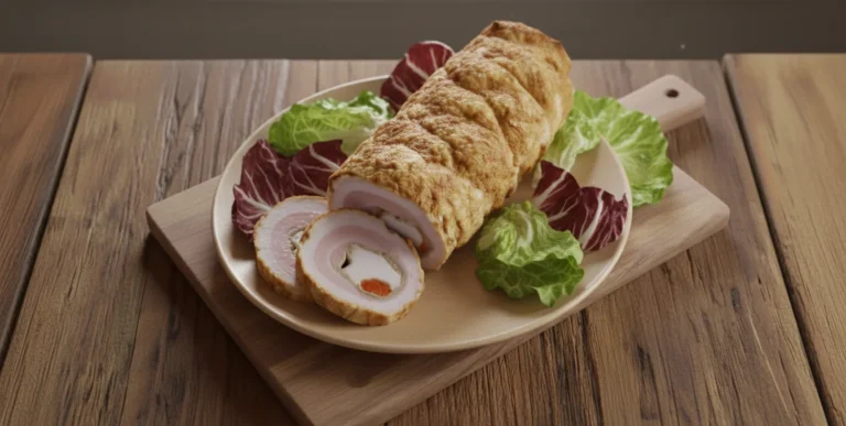 rolada z boczku z mozzarellą i suszonymi pomidorami