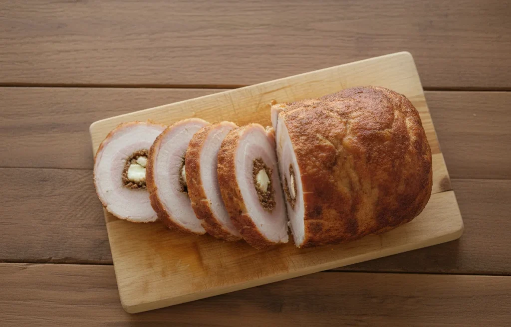 rolada z boczku rolada z boczku z mozzarellą i suszonymi pomidorami