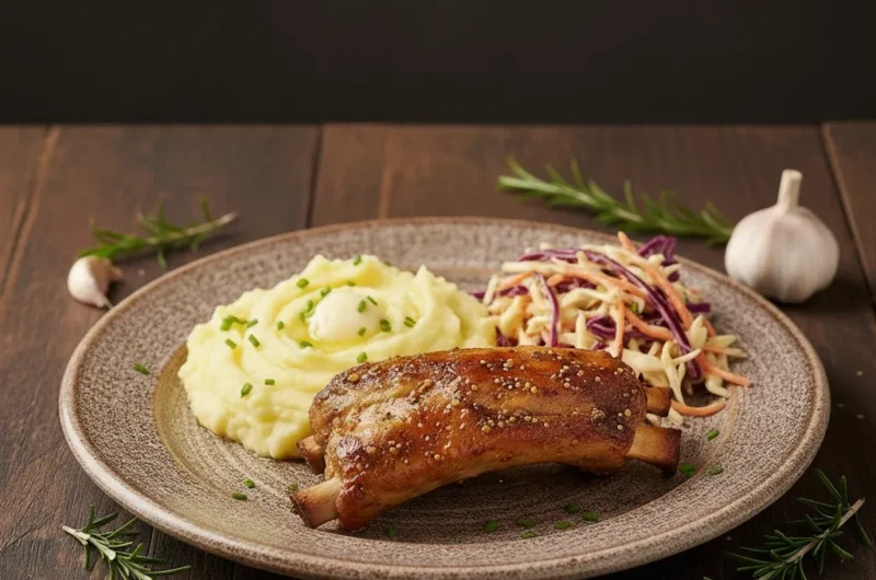 Żeberka pieczone w miodzie i musztardzie