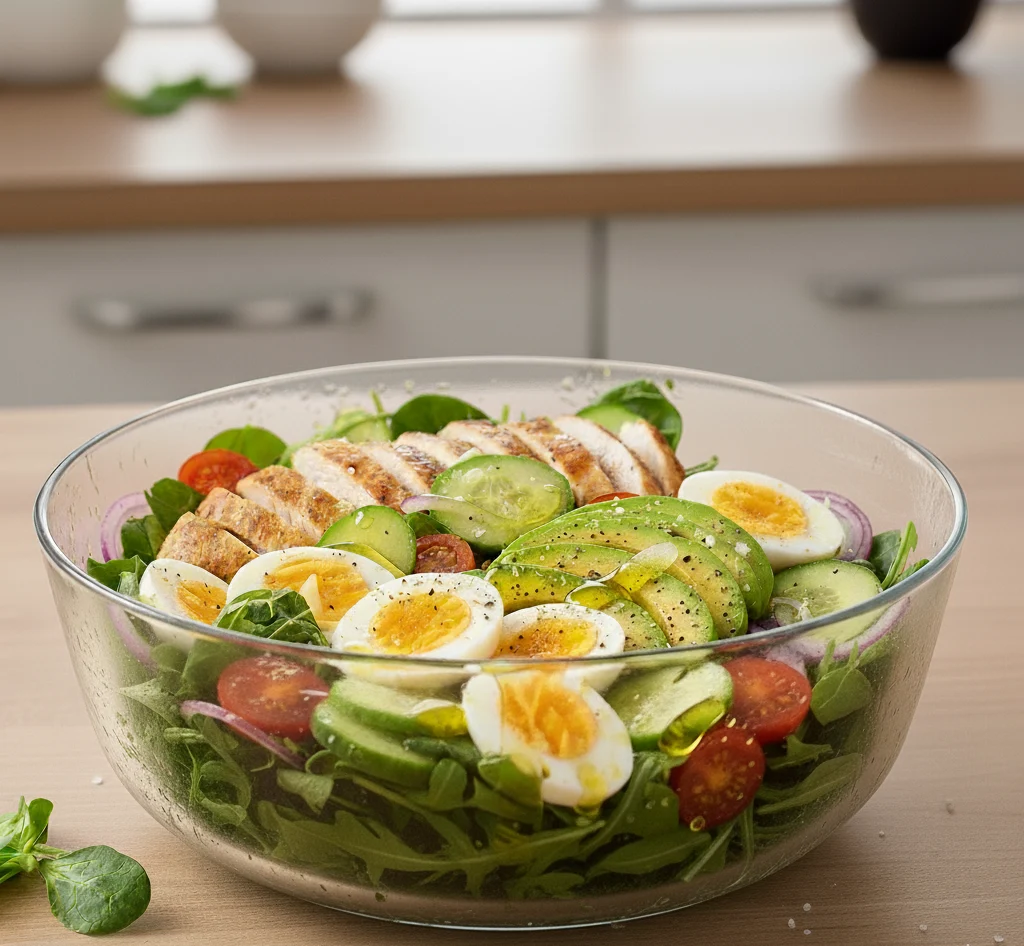 salatka do pracy z kurczakiem i awokado 1 sałatka do pracy z kurczakiem i awokado