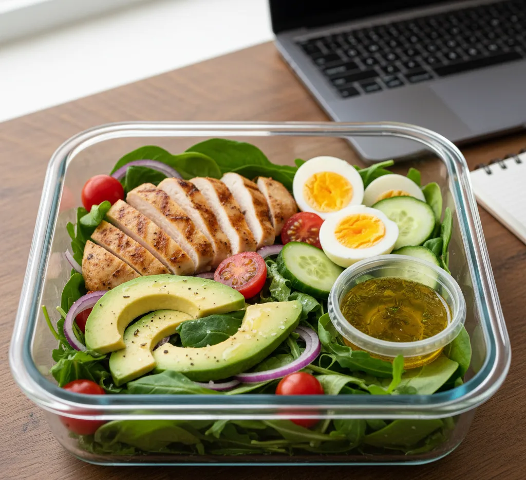 salatka do pracy z kurczakiem i awokado 3 sałatka do pracy z kurczakiem i awokado