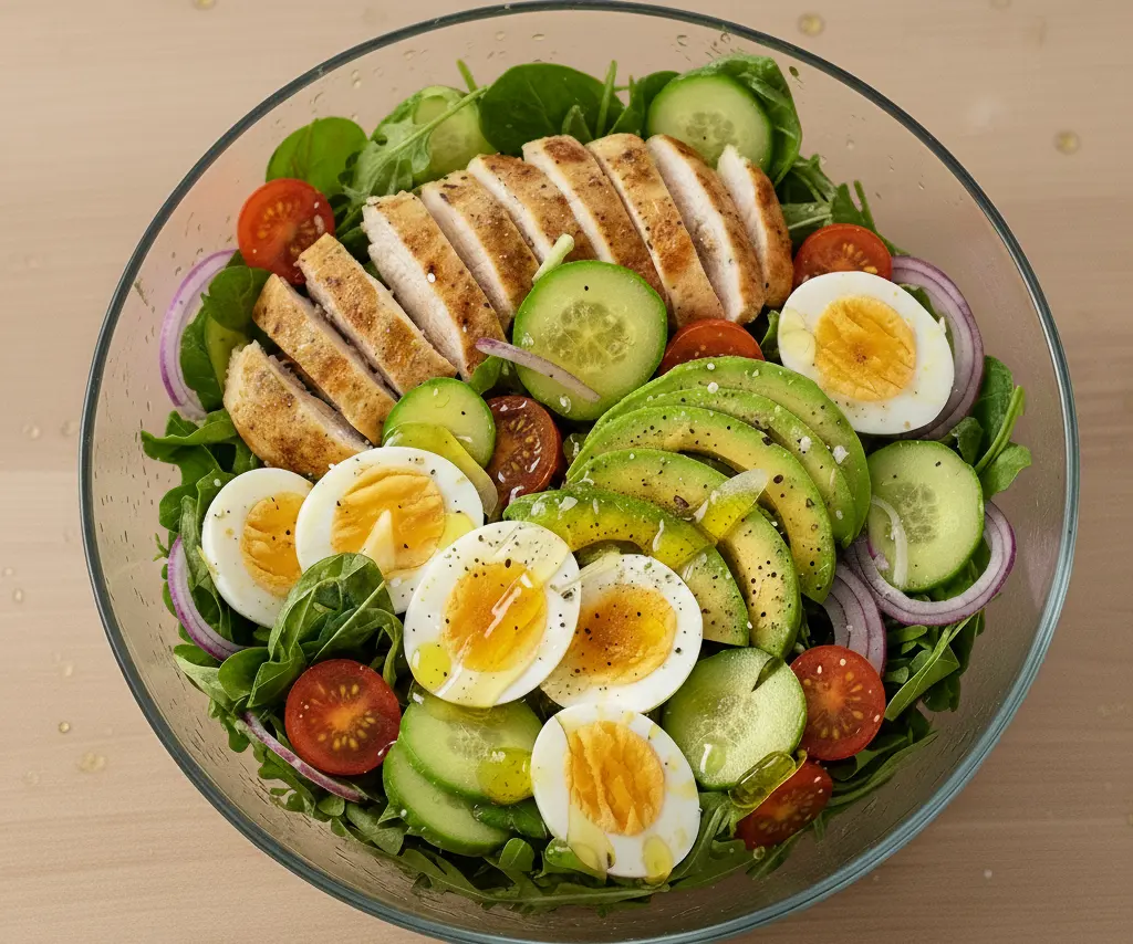 salatka do pracy z kurczakiem i awokado sałatka do pracy z kurczakiem i awokado